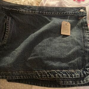Levi's Blue Denim Mini Skirt